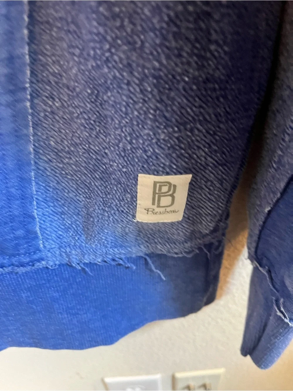 Pressbox Blue Kansas Jayhawks Crewneck Sweatshirt - Size M